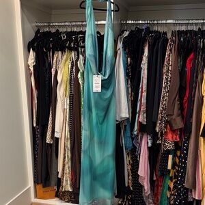 Zara Women's Maxi Dress in Blue